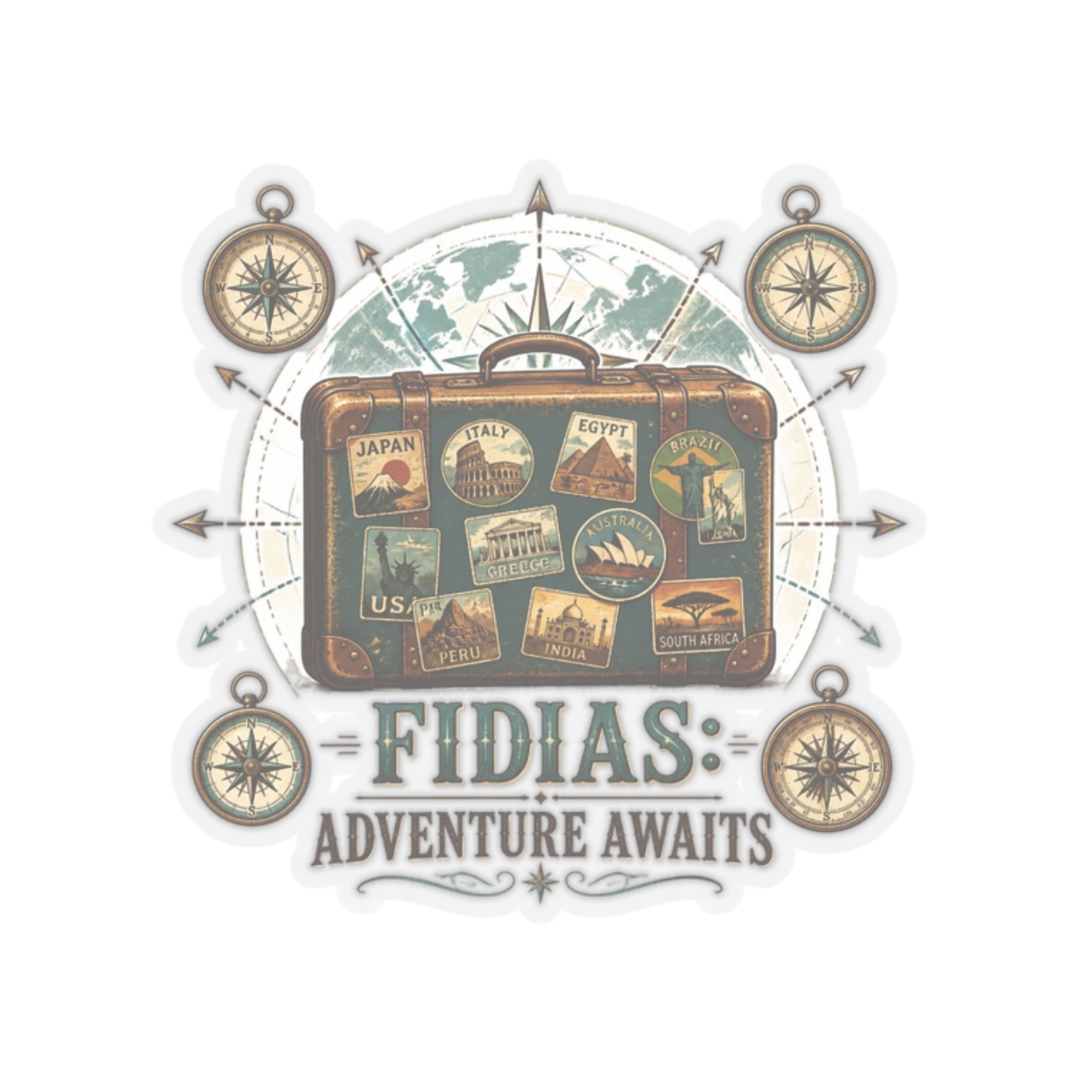 Fidias "Fidias: Adventure Awaits" Sticker